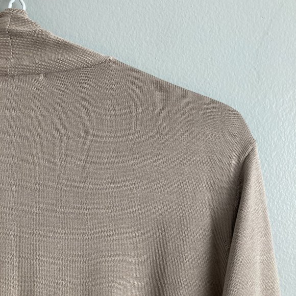 Coldwater Creek Silk Blend Grey Open Front Cardigan Size 2x - Picture 7 of 7